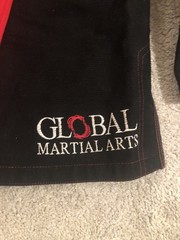 Global Martial Arts Brazilian Jiu Jitsu Size A0 Black Top Only Sports
