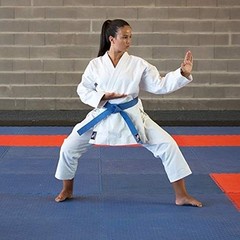 Martial Arts Karate Gi for Kids & Adults, Long Sleeve, White Polycotton Fabric
