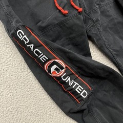 Gracie United Gi Set Adult A3 Black Jiu Jitsu Ripstop MMA Grappling *No Belt