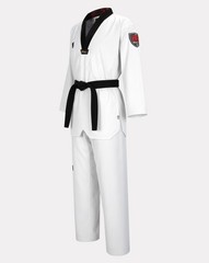 MOOTO BS5 Uniform with Black V-Neck Basic Season-5 Standard WT Dobok