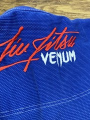 Venum BJJ GI Competitor Single Weave Blue Size A4 Adult Embroidered Patches