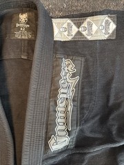 Gameness Professional Fightwear Gi Ghi Size A2 Black (slight fade) Heavyweight