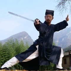 Taoist Robes Taichi Clothing Kungfu Practice Martial Arts Clothes Hanfu Men Robe