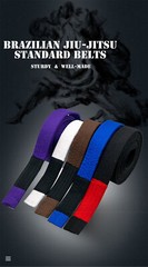 BJJ Standard Belts-Brazilian jiu-jitsu assorted colors belts suitable for traini