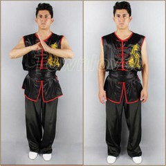Sleeveless Kung Fu Taichi Uniform Martial Arts Suit Changquan Nanquan Outfit Hot