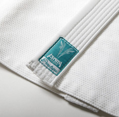 Japanese Tattoo Art Inspired Jiu Jitsu Gi Set White Pearl Weave Uniform