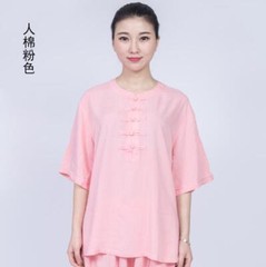 Summer Women Cotton Tai chi Uniform Kung fu Suit Martial arts Wing Chun Clothes