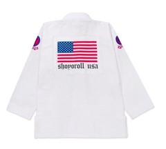 Shoyoroll White Jiu Jitsu Uniform Batch 151 24 Americana Kimono BJJ 450 GSM