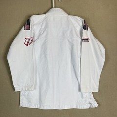 Revgear Gi Top Unisex A1 White Brasil Japanese Flag JiuJitsu Adult