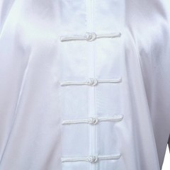 Luxurious Unisex Long Sleeve Tai Chi Uniform Set in Korean Silk – Size XX-Large