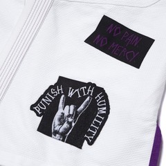 Albino & Preto Batch #85 No Mercy White BJJ Gi with Gi Bag | A&P Limited Edition