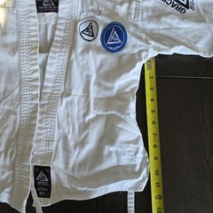 Gracie Academy Youth BJJ Gi White Size 000/110 with Patches – Bullyproof