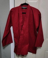 Century Sz 3 Martial Arts Red Canvas Kimono Top Jacket Adult Small Karate