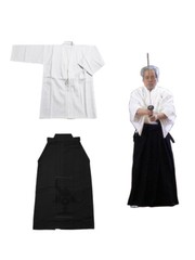 Kendo Uniform Set – Standard -white gi with black hakama – kendo uniform kendo g