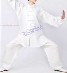 Men Women Linen Tai Chi Uniforms Kung Fu Suit Martial Arts Wing Chun Clothes Set