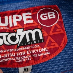 Gracie Barra Storm Gi Jacket Adult A1 Blue (READ) Blue Jiu Jitsu Pro Lite Aero