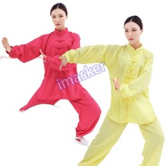 Unisex Cotton Kung Fu Tai Chi Uniform Morning exercise martial arts Clothes Suit