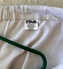 Fuji Gi Top Jacket Pants Belt Kimono Adult Sz A1 White Judo BJJ MMA Heavyweight