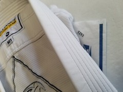 Kingz Kimono Gym BJJ Gi Jacket Size Youth M3 White Top Only