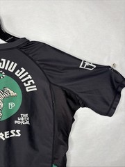 Progress “Bengal” BJJ MMA Black And Green Rashguard Size Medium