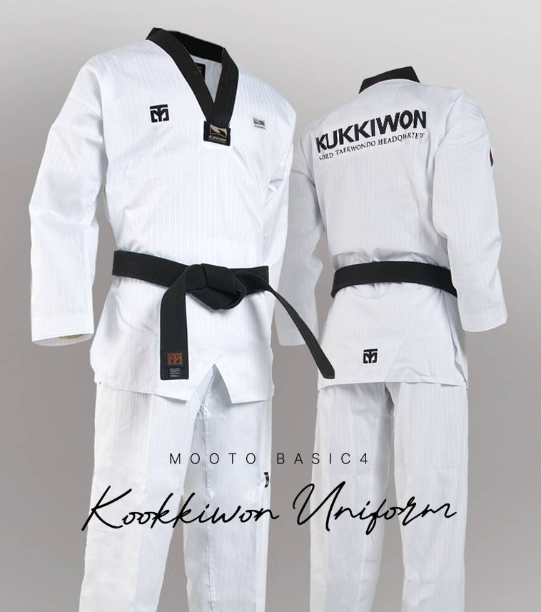 MOOTO Basic 4 Kukkiwon Dobok Black Collar Limited Edition Taekwondo Uniform