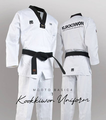 MOOTO Basic 4 Kukkiwon Dobok Black Collar Limited Edition Taekwondo Uniform