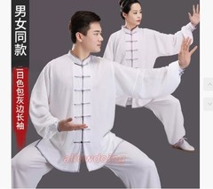 Chinese Kung Fu Tai Chi Suit Cotton Shirt+Pants Wushu Uniform Martial art Sets