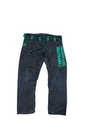 HYPNOTIK Pants Adult A2 Black Jiu Jitsu Martial Arts Logo Straight Leg