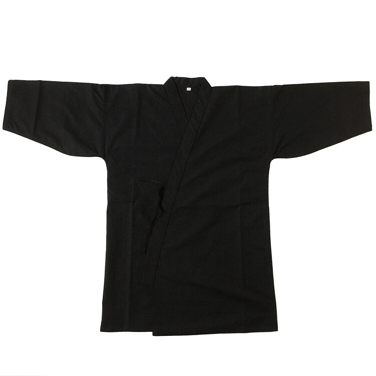 IAIDO narrow SLEEVE Black GI small sleeves Tetron jacket japanese kimono top gi