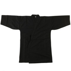 IAIDO narrow SLEEVE Black GI small sleeves Tetron jacket japanese kimono top gi