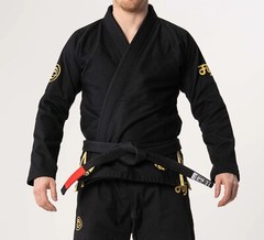 Fuji Sports Flow Tech Breathable Mens BJJ Jiu Jitsu Gi JiuJitsu Black/Gold