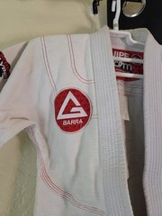 Gracie Barra Equipe Jiu Jitsu Gi Jacket Y6 Kimono White Top Only Size Youth 6