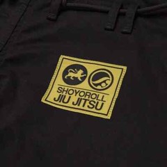 Black BJJ Gi Shoyoroll Cut RVCA Batch 136 Competitor Retro BJJ Uniform 450 GSM