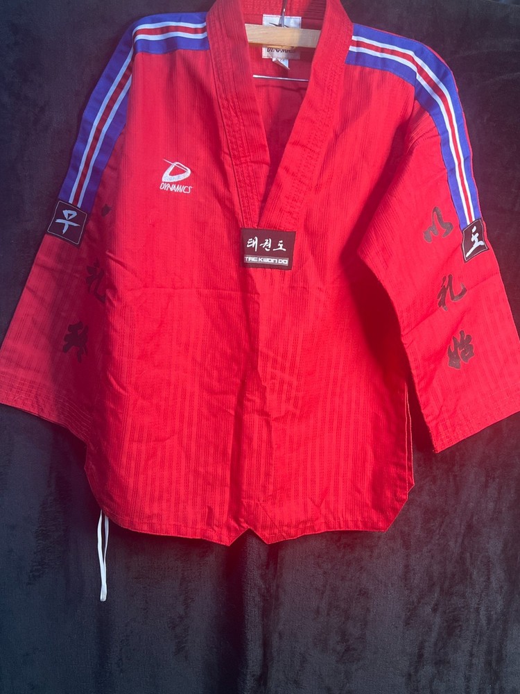 Dynamics Red Taekwondo Uniform Top Size 1/150 Martial Arts Jacket