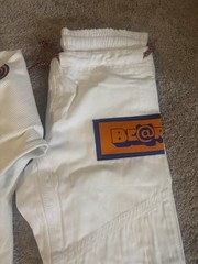 Albino & Preto BE@RBRICK Jiu-Jitsu Gi Set White Jacket & Pants A0F