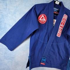Gracie Barra Equipe Edition Kids BJJ Gi Top Blue Size Y5 Jiu-Jitsu Uniform
