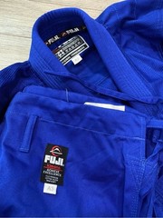 Fuji Gi & Gear BJJ Jiu Jitsu Kimono Jacket Pants Mens Blue Martial Arts A3 Used