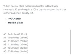 VULKAN JIU-JITSU BLACK BELT SPECIAL SIZE A1 – NEW – MADE IN BRAZIL🇧🇷 BJJ MMA