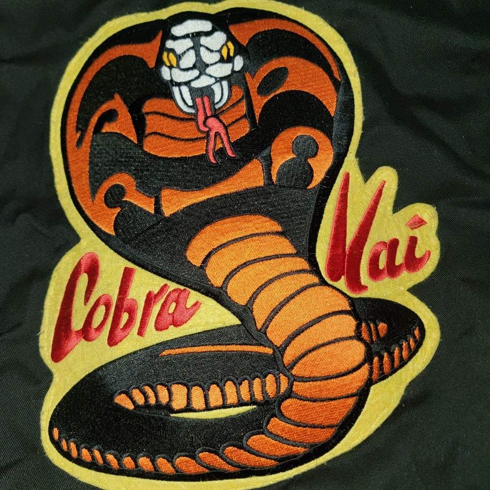Cobra Kai Karate Taekwondo Approved Top Vest Size 00/120 Black Great Condition