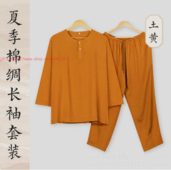 Summer Cotton Meditation Buddhist Underwear Monk Sleepwear Shaolin pajamas Sets