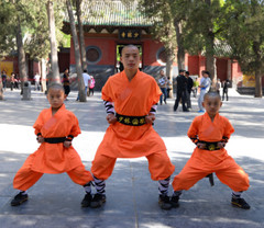 Durable Orange Shaolin Monk Uniform Kung fu Suit Tai chi Martial art Clothes Set