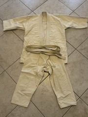 White Tiger Judo Karate Martial Arts Uniform w/belt Cotton Size 1