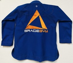 Gracie Gym Jiu Jitsu Gi A1L Kimono Illusive Blue