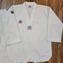 Vtg Mountain Kukkiwon Booth Lee’s Taekwondo Competition Uniform Size 2 160