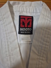 Mooto Taekwondo Uniform Top White Collar Martial Arts Dobok Jacket Size 150 (1)
