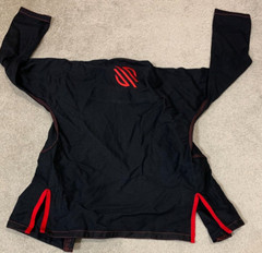 Sanabul Gi Top Brazilian Jiu Jitsu Size A0 Black Red Embroidery Martial Arts MMA