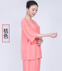 Summer Women Cotton Tai chi Uniform Kung fu Suit Martial arts Wing Chun Clothes
