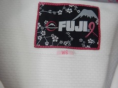 All-Around Brazilian Style Jiu Jitsu Uniform, Pink/White, Size W6