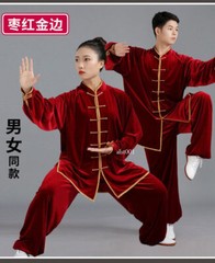Women Men Martial Arts Uniform Yoga Tai Chi Sets Tang Kung Fu Suit Outfit Thicke