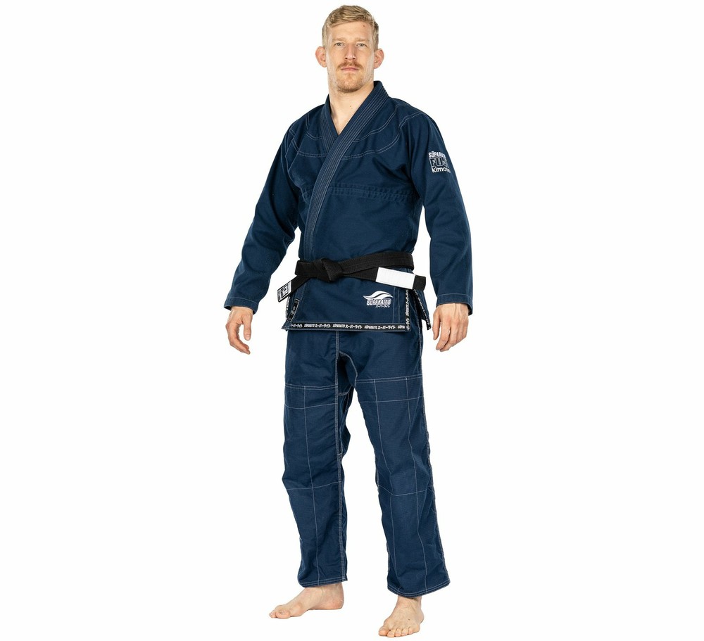 Fuji Suparaito Super Lightweight Mens Brazilian Jiu-Jitsu BJJ Gi – Navy Blue
